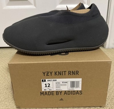 adidas Yeezy Knit Runner IG7831 Gray Stone Onyx Men's Slip On Sneakers