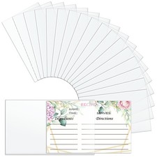100 Pack 3x5 Inch Recipe Card Protectors Index Card Sleeves Covers