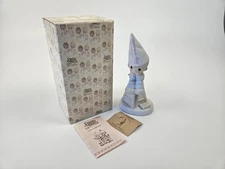 PRECIOUS MOMENTS VTG Nobody’s Perfect Figurine E-9268 Dunce Cap Box Papers VGC