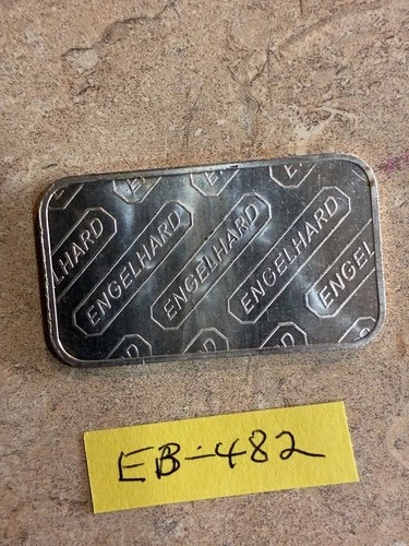 1 ENGELHARD 1 OZ. .999 FINE SILVER BAR "LOW NUMBER"