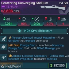 Borderlands 4 STELLIUM CRYO TORGUE IMPACT ENERGY DISC PS5/XBOX/PC