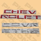 Chrome /Red Front Grille Letter Emblem For Silverado 1500 Accessories 2019-2021