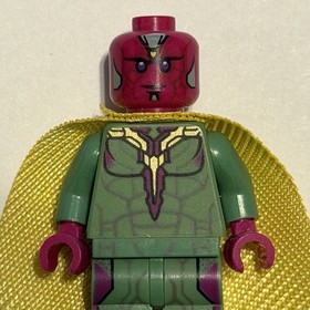 LEGO Marvel Heroes Vision Minifigure 76067 Yellow Spot On Forehead sh0303
