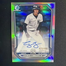 GEORGE LOMBARD JR. 2026 Bowman Chrome PROSPECT AUTO REFRACTOR 423/499 Yankees