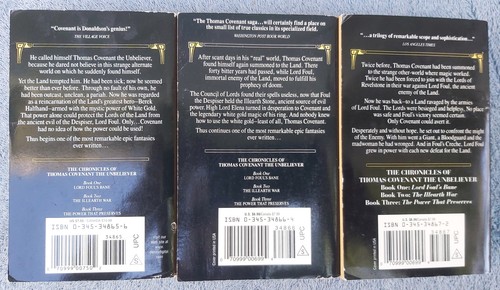Stephen R. Donaldson Chronicles of Thomas Covenant First Series - Picture 3 of 3