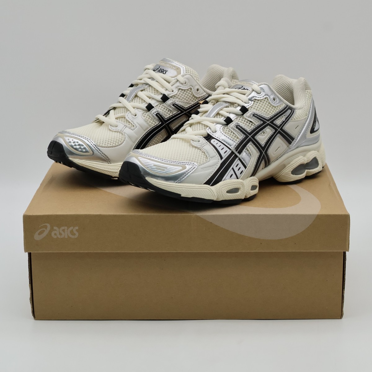 1201A424-105 Asics Gel-Nimbus Cream Black (Men's)