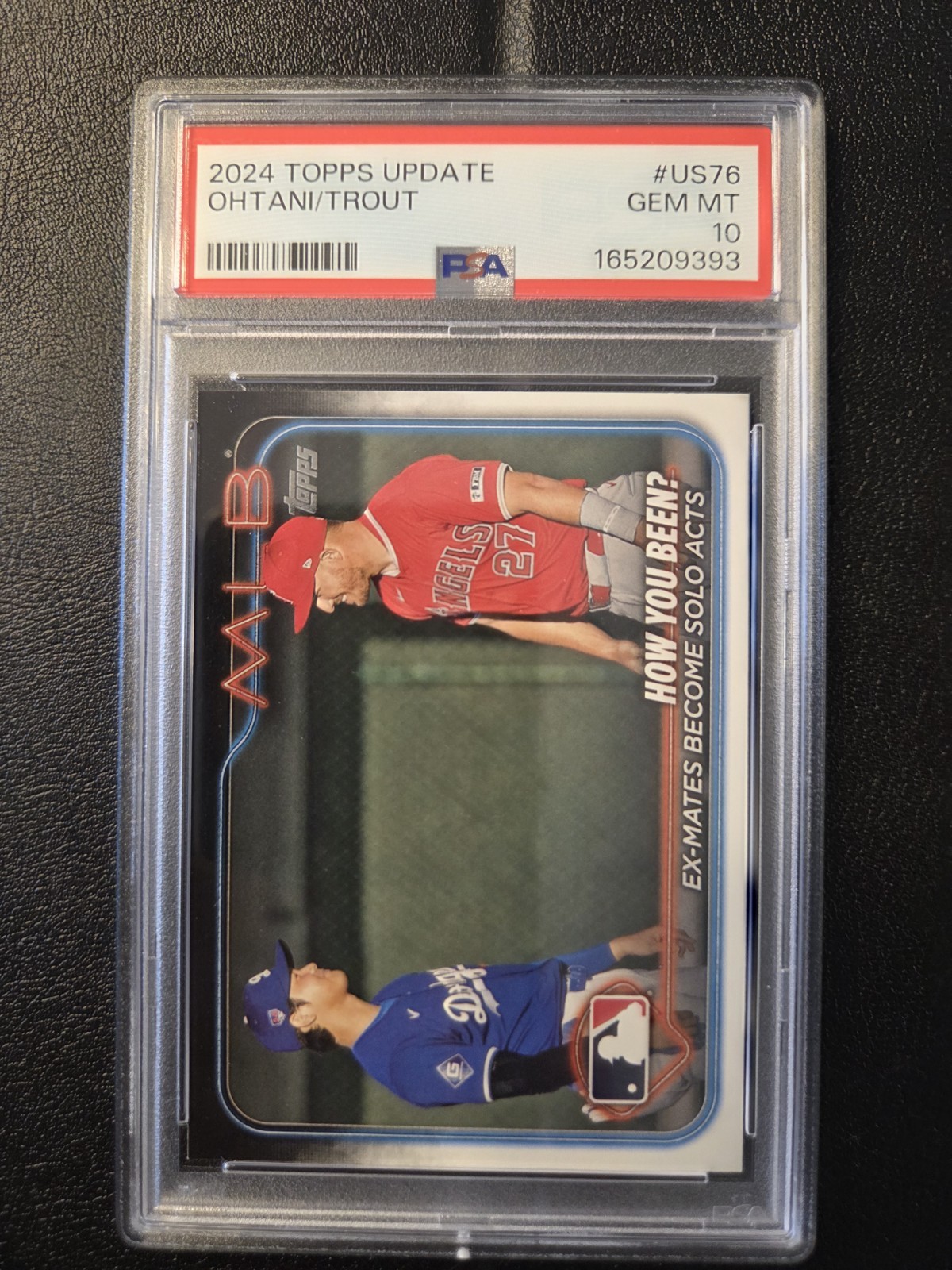 2024 Topps Update Shohei Ohtani Mike Trout #US76 PSA 10 GEM MINT