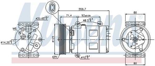 COMPRESSOR AIR CONDITIONING 89072 FOR RENAULT MEGANE/II/Hatchback/Van/Classic - Picture 12 of 16
