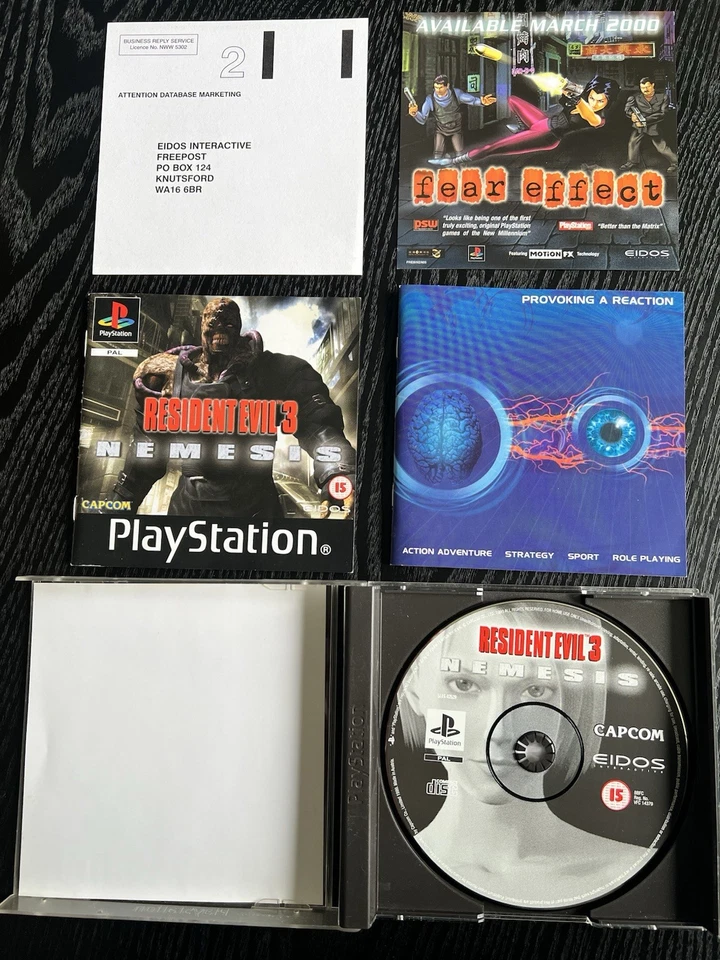 Resident Evil 3 Nemesis PS1 PAL Complete With Manual Black Label  - Image 3 of 4