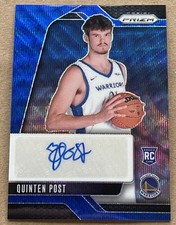 2024-25 Panini Prizm Quinten Post Blue Wave RC Rookie Signatures Auto #RSI-QPW