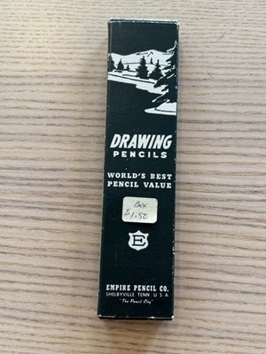 Vintage Drawing Pencils Empire Degree Box Of 11