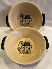 Vintage Metlox Poppytrail Homestead Provincial 9 1/4" Handled Bowl(Choice of 2)