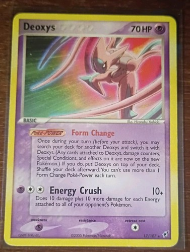 Pokémon TCG Deoxys Regular Card Attack Form 17/107