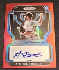 Anthony Bender RC #RA-AB 2022 Panini Prizm Red Prizm Numbered out of /99