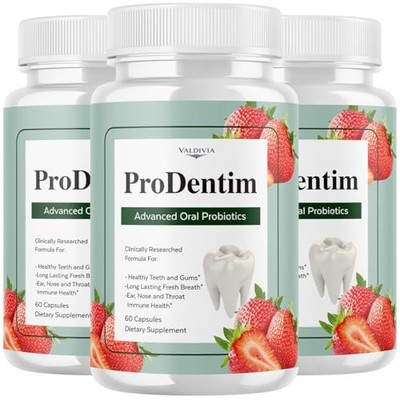 ProDentim Oral Health Probiotic Supplement Capsules Gums Teeth 3 Pack 180Ct