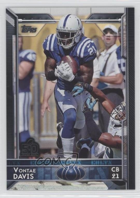 2015 Topps Topps.com Online Exclusive NFL 50th Super Bowl Vontae Davis #169 0h1