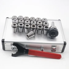 Buyohlic R8 Taper ER32 Collet Set Chuck Kit with 12 PCS Collets set CNC