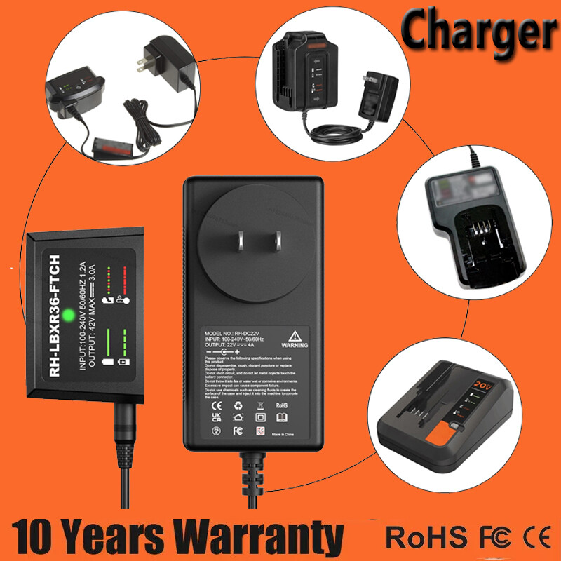 Black and Decker LBXR36 40V Lithium Battery Charger for LCS36 LCS40