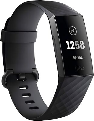 Fitbit Charge 3 Smart Bracelets motion detection Fitness Tracker -S & L Sizes