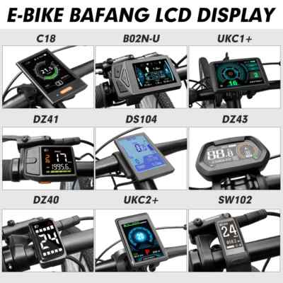 Ebike Intelligent LCD Screen Waterproof 5 Pin Colour LED Display for Mid Motor
