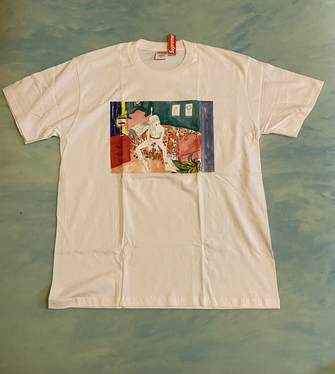 Supreme Bedroom Tee White Size Medium FW18 DS BRAND NEW