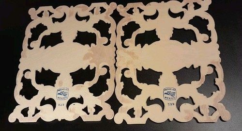Acanthus Leaf Panels Furniture Applique Architectural Onlay 10 1/4" W X 13 1/4"  - Picture 8 of 9