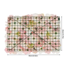 20 Pieces Flower Wall Panel Artificial Floral Backdrop Wall Decoration Backdrop