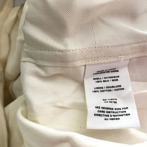 $390 Helmut Lang Womens Dupioni Cargo Silk Bermuda Short Size 2 Ivory Shorts New - Picture 9 of 10