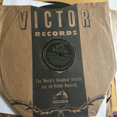 78 rpm Victor 39' Jazz Record Lionel Hampton 4 or 5 Times SWING CLASSIC New Baby