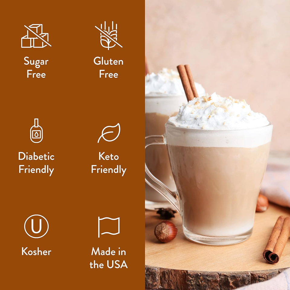 Jordan's Skinny Syrups Sugar Free Coffee Syrup, Cinnamon Dolce Flavor