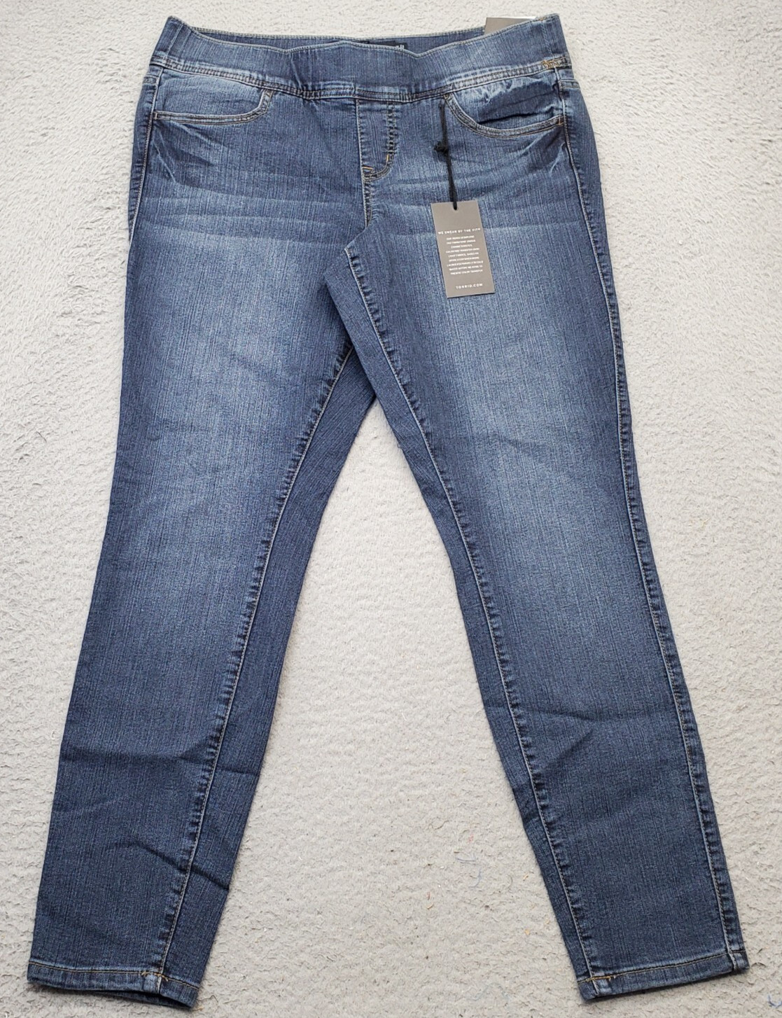 Women Size 0r Blue Super Skinny Jegging Fit Low Waist Low Ri