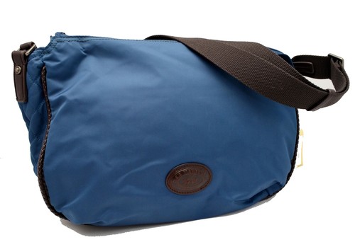 Bolso Bandolera La Martina Mujer Nola Tela y Cuero Azul eBay