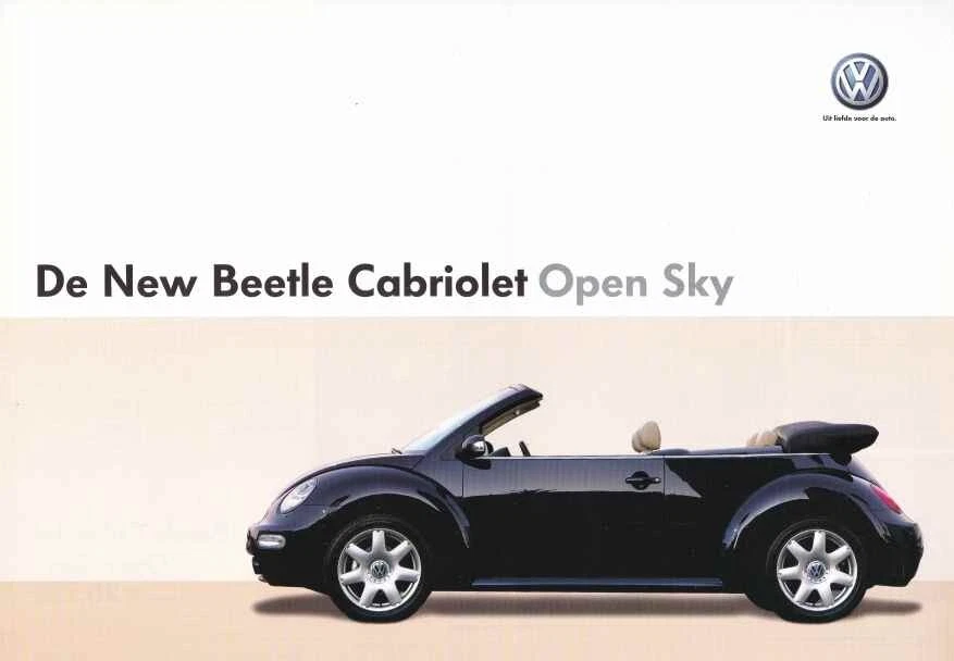 Brochure VW New Beetle Cabriolet Open Sky 01/2004 Belgique flamand / vlaams - Photo 1/2