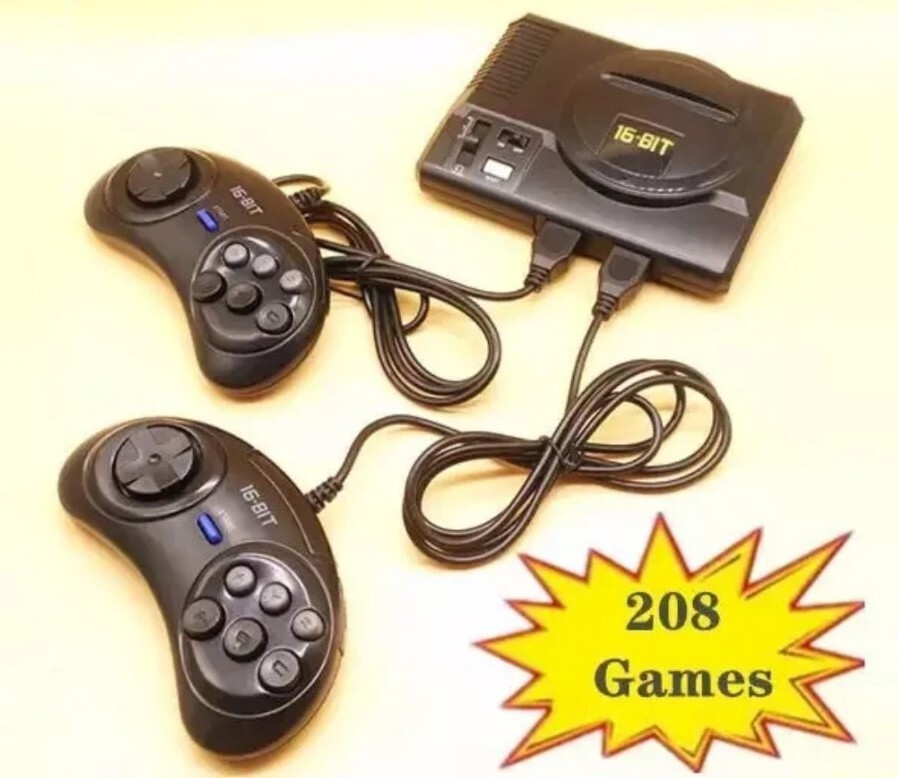 SEGA Mega Drive Mini (Retro)  208 Games Builtin  &amp; 2 controllers (Brand New)