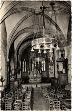 Old postcard Marsat Eglise Notre-Dame, interior of the Church FRANCE (1303303)