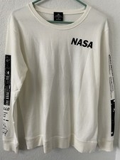 Aldrin Family NASA Apollo 11 Space Flight Light Weight Sweatshirt Medium Ivory