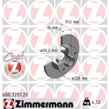 ZIMMERMANN 2x Bremsscheibe hinten Ø226 mm für VW Golf III 1H1 2.0 2.8 VR6
