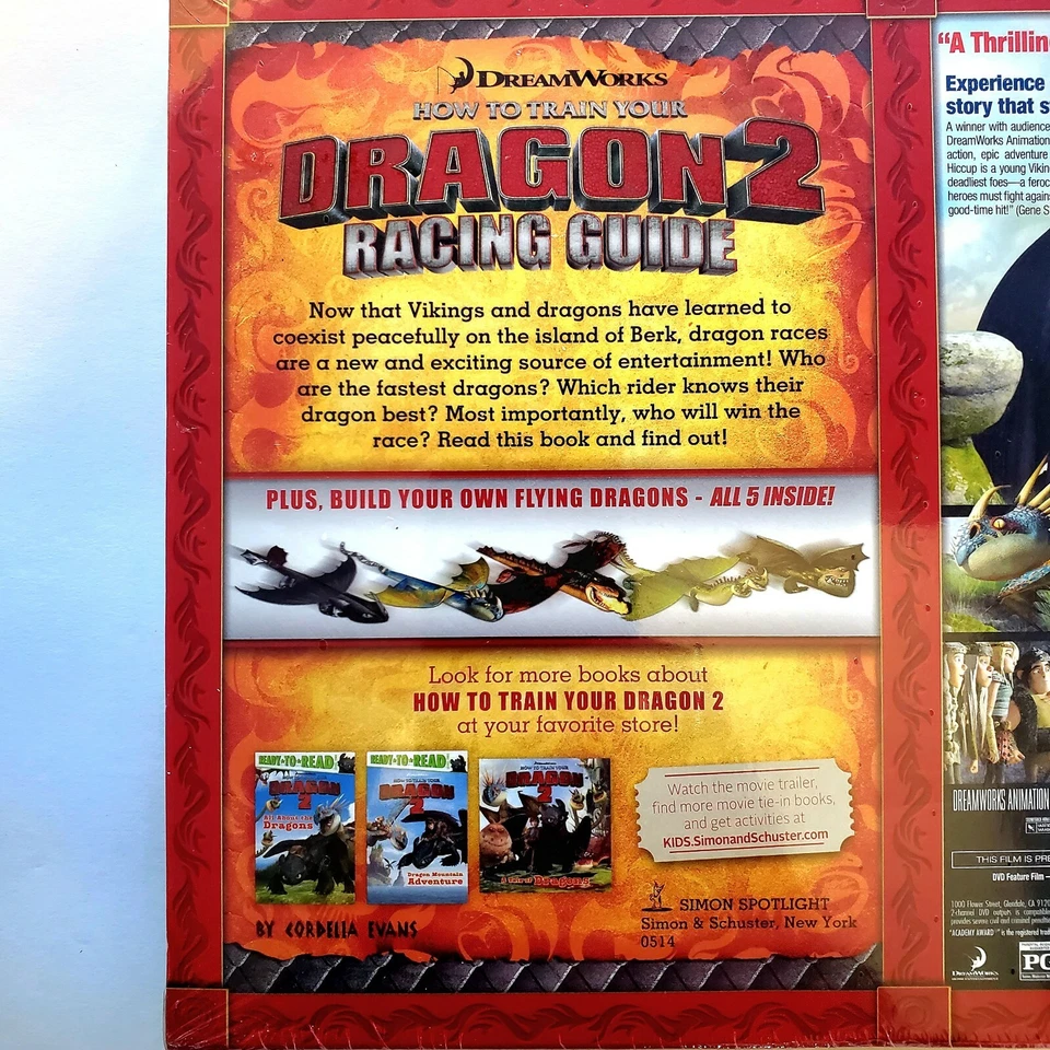 How to Train Your Dragon & Dragon 2 Racing Guide DVD Brand New Sealed - Image 3 of 4