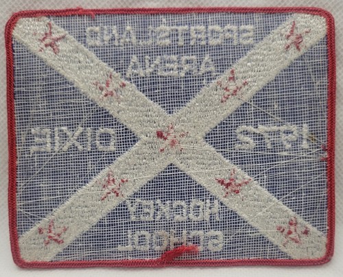 1972 Sportsland Arena Dixie Hockey School Vintage Cloth Patch 4 X 5 Inches - Picture 2 of 6