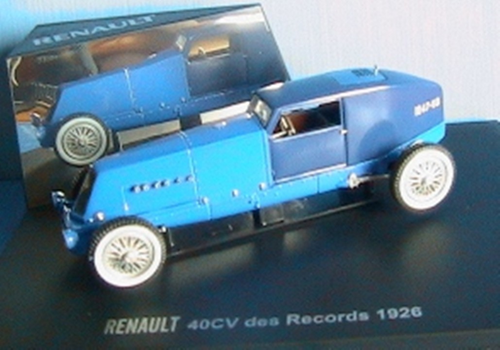 Renault 40CV Type NM 1926 l'histoire du record de Montlhéry en miniature 1:43