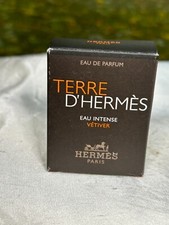 TERRE D'HERMES EAU INTENSE VETIVER 5ML EDP MINI SPLASH NEW WITH BOX