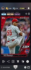 Topps Bunt 24 - Postseason Base Ranger Suarez Red Super Rare DIGITAL