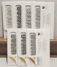 Color Street* Clear Overlay* Nail Polish Strips* New* Geometric* Line* Star* Dot