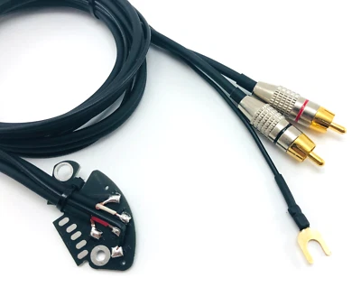 RCA Phono cavo Technics SL 1200 1210 MK2 MK3 MK5 saldato pcb nero 130 cm, 51 in