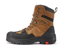 ROCKROOSTER 8' Wide Men's Composite Toe Waterproof Safety Toe Work Hiking Boots