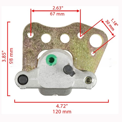 Front Brake Calipers w】Pads For Polaris Sportsman 335 400 500 600 700 4x4 6x6】 - Picture 2 of 5