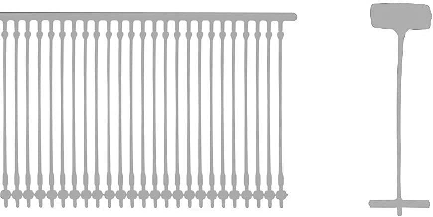 Acuteye 1 Inch Standard Tagging Attachments, 5000 Pieces, 50 Per Clip (Transpare