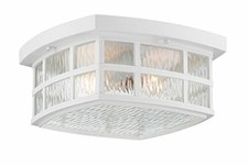 Quoizel SNN1612W 2-Light Stonington Outdoor Lantern in Fresco