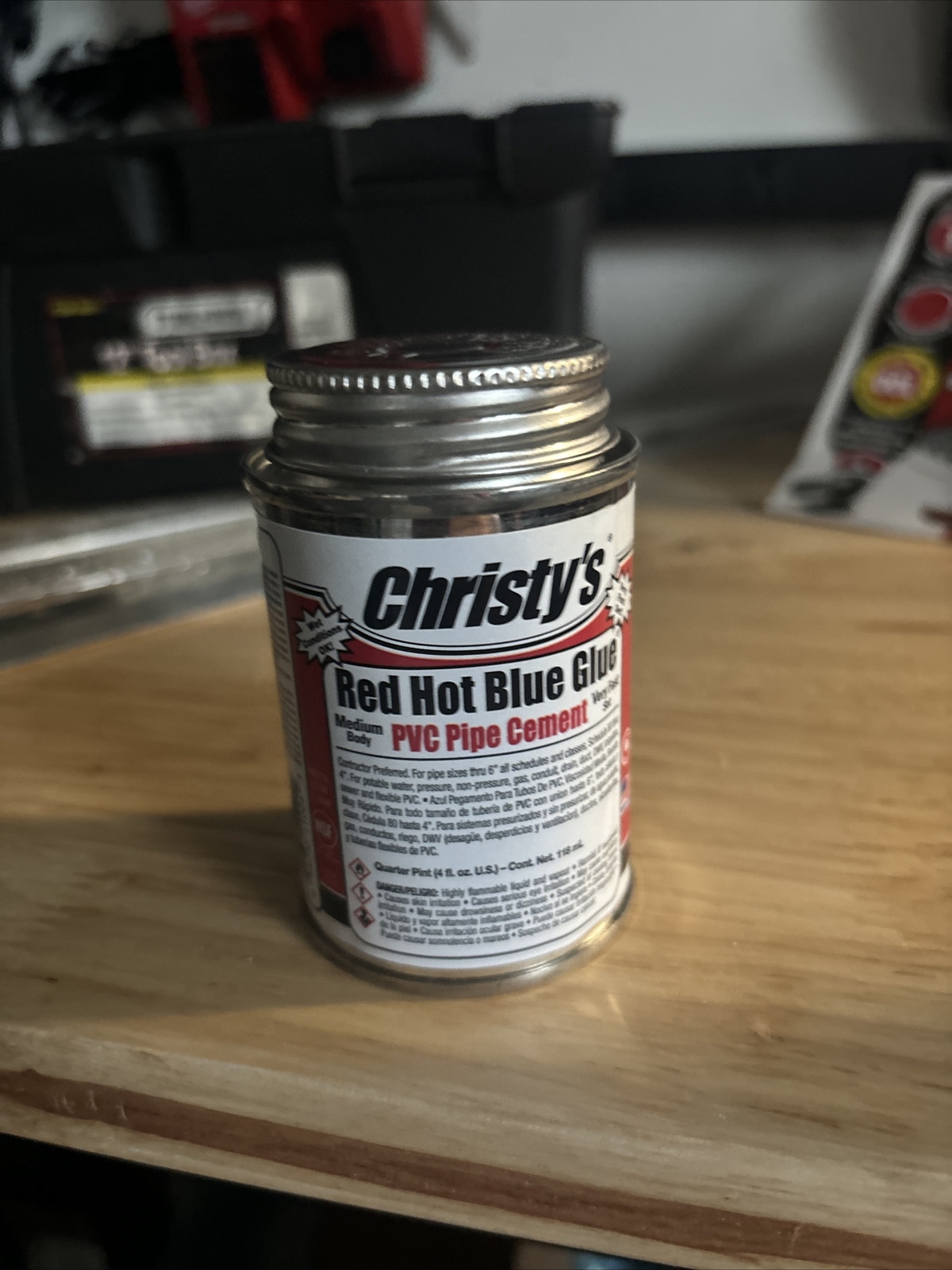 Christys RHRHBVQP.48 Red Hot Blue Glue PVC Pipe Cement 4 oz. eBay