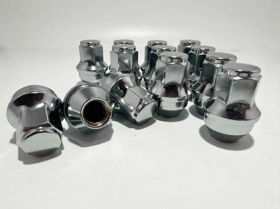 SE ADAPTA A FORD F-150 2015-2020 OEM REPUESTO TUERCAS SÓLIDAS 14X1,5 ROSCA CROMADA 24PC Foto 2 de 4